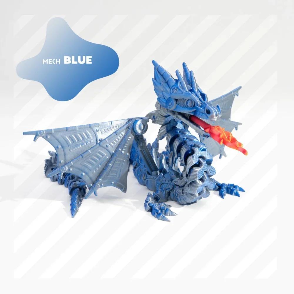 

Articulated Winged 3D Printed Dragon Mech Spitfire Dragon Flying Dragon Crystal Fidget Toy Home Decoration Birthday Gift