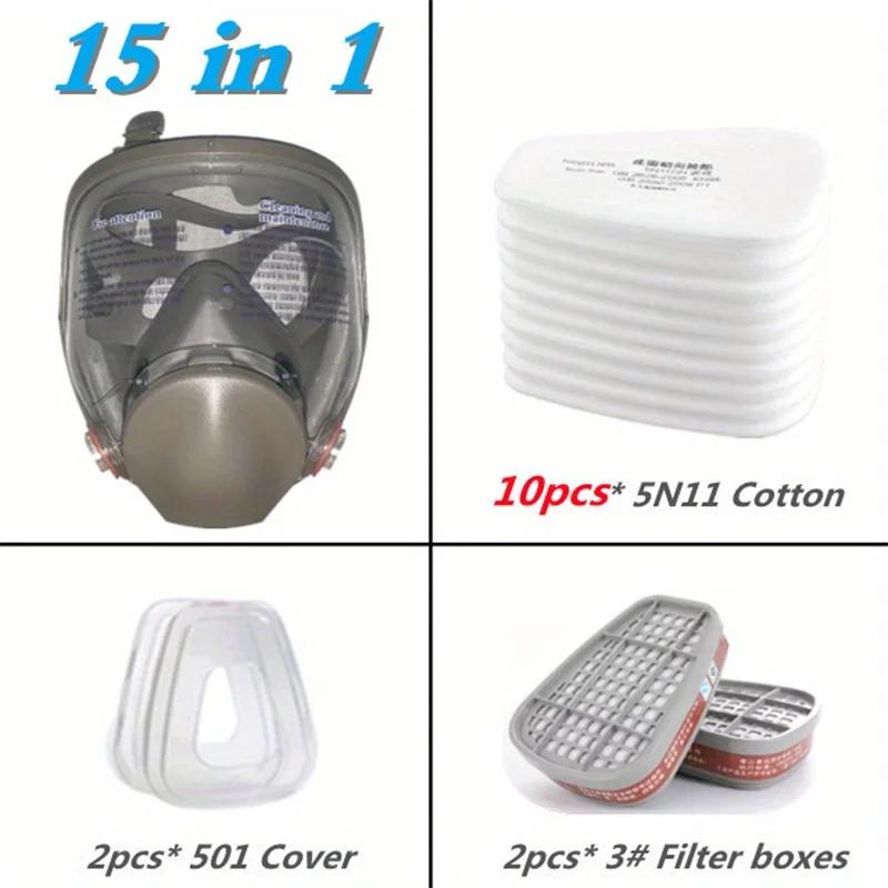 Mască pentru față completă Respirator pentru vopsire, pulverizare și siguranță chimică Protecție cu formaldehidă Model 6800
