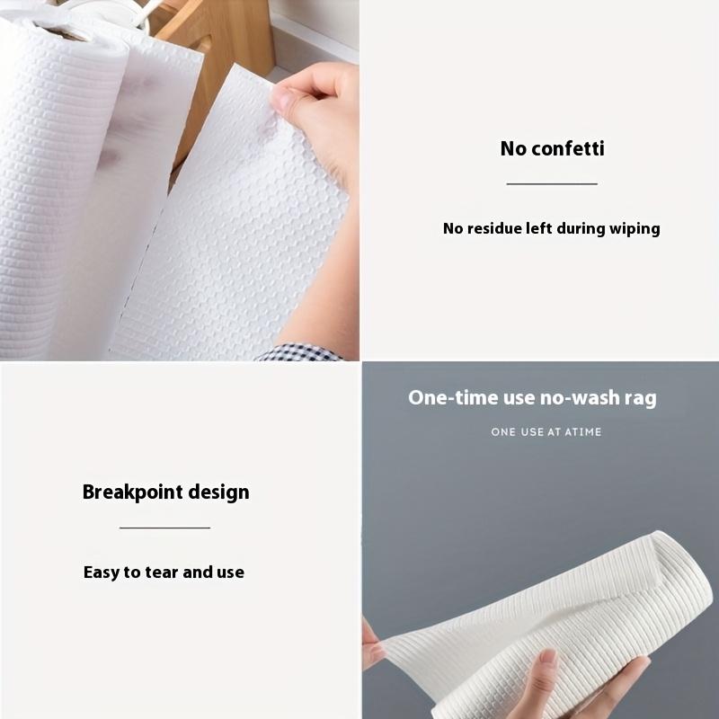high quality500pcs of large roll reusable cleaning cloth disposable kitchen tissue, multi-purpose non- cleaning wet tissue, washable, and can be used