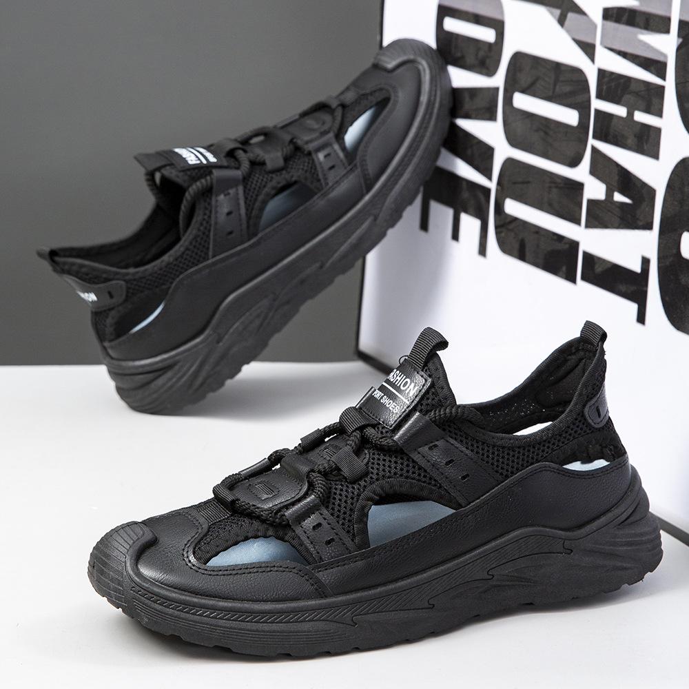 

Woodpecker summer new hollow breathable beach shoes wading non-slip wear-resistant sandals 39 чёрный