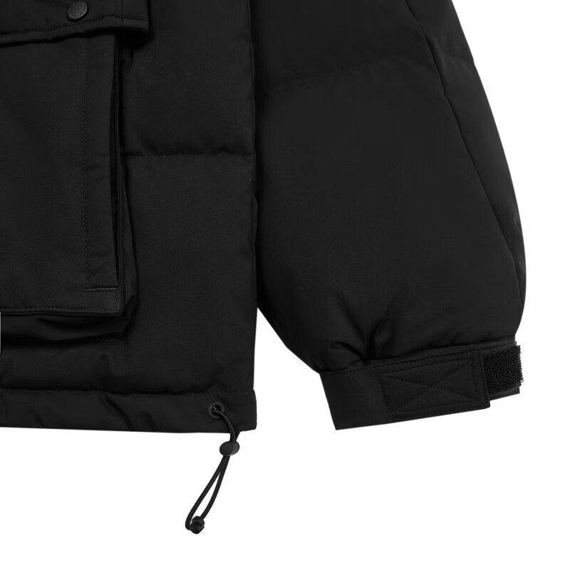 New Balance Down Jackets Men's Black Stand Collar Moderate Other AMJ24353-BK