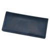 [Kipris] Shirasagi Leather Long Wallet with Flap Closure and Coin Purse, Navy 8237(05) 9.0 X 19.0 X 1.5 Cm