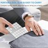 Kompakte wiederaufladbare kabellose digitale Tastatur - Schlankes kabelloses Design für Finanz- und Buchhaltungszwecke, USB-C-Aufladung, mit langlebigem Akku