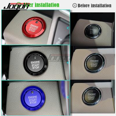Car Interior Styling For Ford F150 Explorer Mondeo Focus Edge Everest Start Stop Engine Button Switch Sequ Sticker Cover Trim