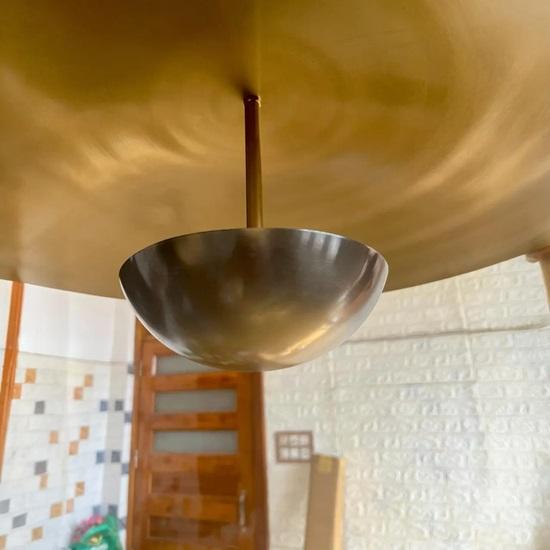 Mosazné závěsné svítidlo na talíř, moderní závěsné stropní svítidlo do obývacího pokoje, jídelny, kuchyně, zlaté kopulové svítidlo pro domácí dekoraci