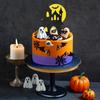 Halloween 3D Acrylic Bat Cake Topper Cupcake Decorations Reusable Spooky Flying Gothic Wedding Halloween Party Cake Accessories Decor