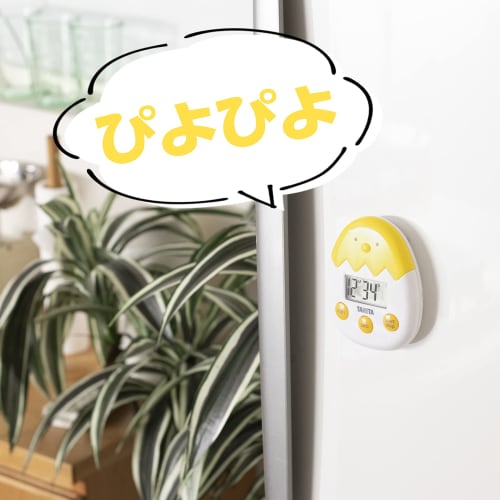 Tanita Piyo Piyo Timer, 100-Minute Counter, TD-419-YL, Yellow