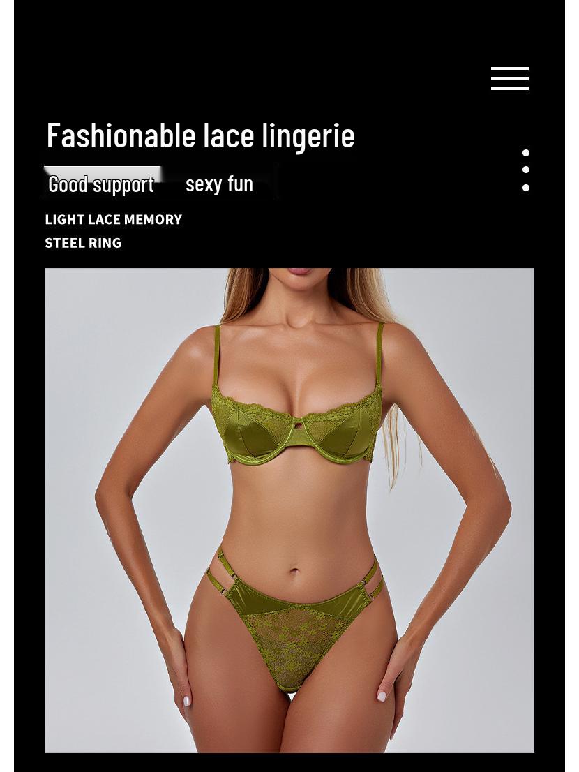 

EU/US French Lingerie: Women s Ultra-thin Satin Lace Push-up Bra Set - Anti-sagging & Minimizing L білий