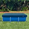 INTEX Rectangular Frame Pool Cover 28036 (for 260 x 160 cm pools) Rectangular, Debris Repellent, Water Stain Prevention, 2.6m Size