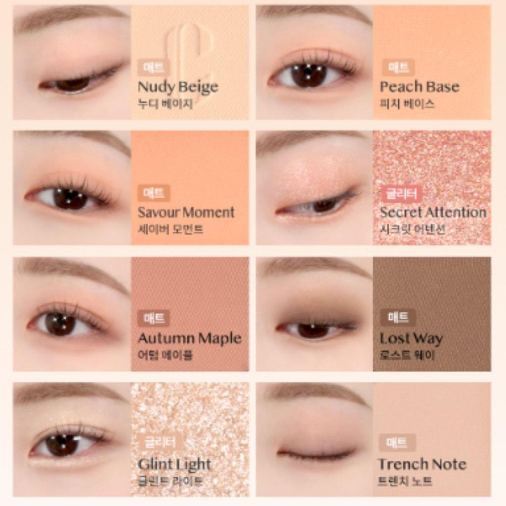 CLIO Pro Eye Palette Air #01 Coral Studio Korean Eyeshadow Palette Makeup