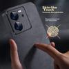 Compatible with Redmi K60 Ultra Phone Case, Shockproof Camera Protection Full Coverage Simple Luxury Leather Case for Women And Men, Black