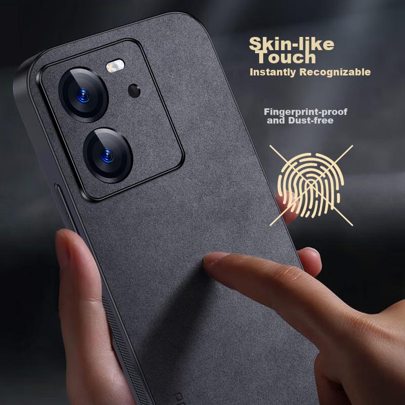 Compatible with Redmi K60 Ultra Phone Case, Shockproof Camera Protection Full Coverage Simple Luxury Leather Case for Women And Men, Black