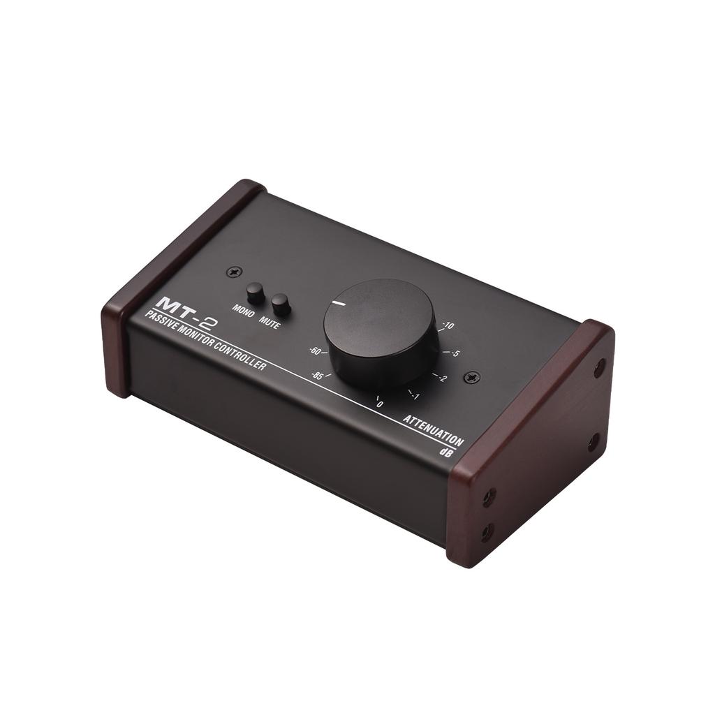 Passive Monitor Controller with XLR 3.5mm Inputs Outputs Supports Attenuation Control Mute Function
