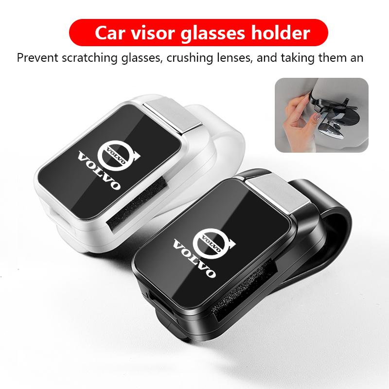 For VOLVO XC40 XC60 XC70 XC90 V40 V60 V90 C30 S60 S90 Car Interior Sunglasses Eyeglass Holder Glasses Storage Clip Accessories