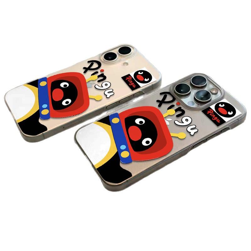TV Penguin for Apple 17 Phone Case for IPhone 16 Promax Matte 15 Plus New 14 Personality