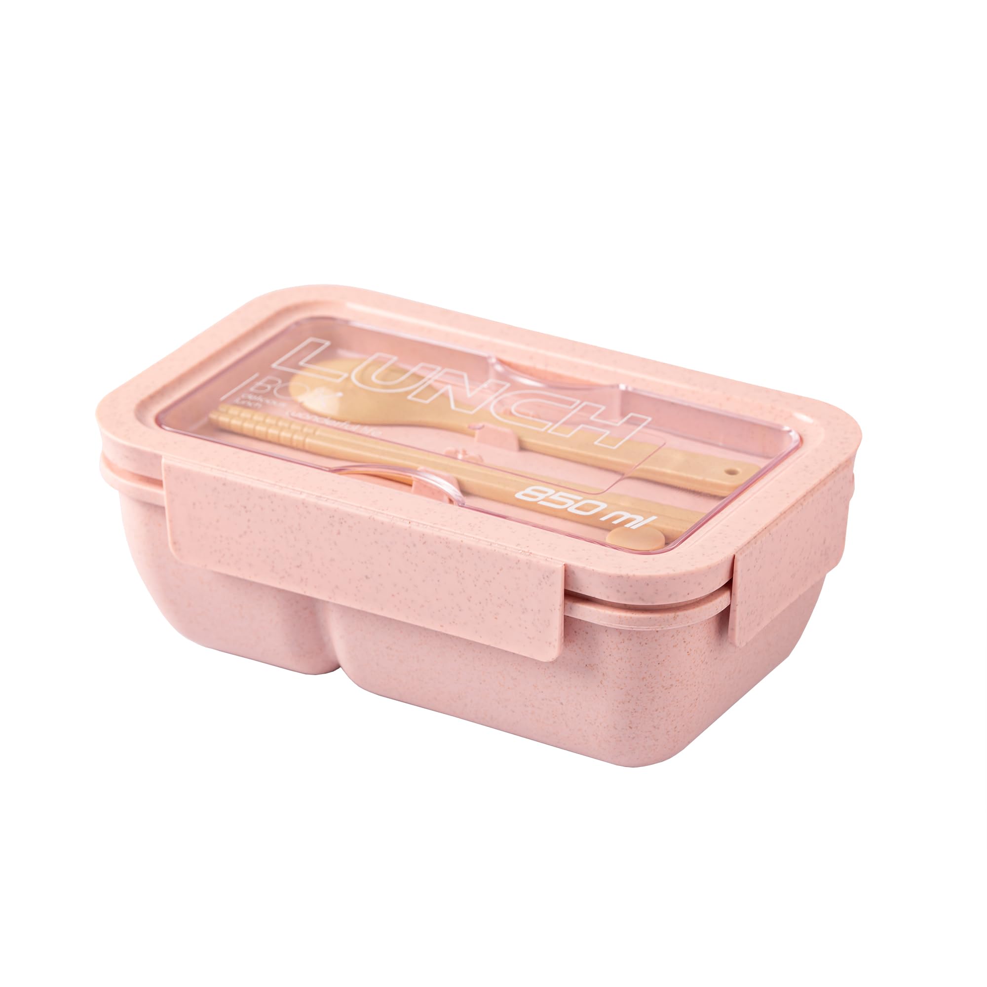 

850ml Deep Lunch Box with 4-Point Locking for Leak-Proof Capability, Eco-Friendly, Microwave and Dishwasher Safe, Unisex, Perfect for Commuting or
