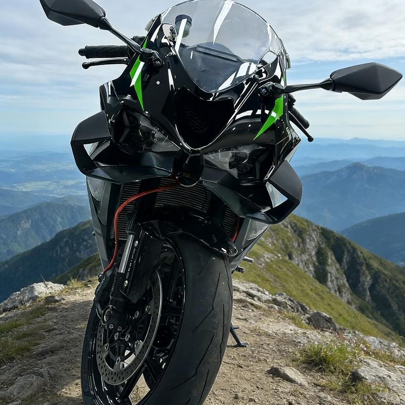 For Kawasaki ZX6R ZX-6R 2024 2025 2026 New Motorcycle Front Spoiler Front lip fixed wing Fairing Fixed Wing Aerodynamic Wing