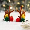 Reindeer Antler Hair Clips with Pom-Poms and Ears-Festive Christmas Hair Accessories for Women, Ideal for Seasonal Celebrations