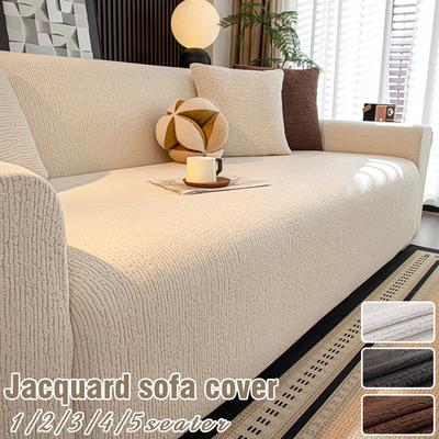 Jacquard Stretch Couch Cover Non Slip Sofa Covers for Living Room Washable Sofa Slipcover Furniture Protector Pet Friendly 1pc