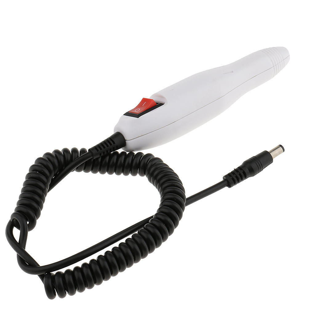 Elektriskt Nagelborrhandtag Pedikyr Manikyr Maskinersättning Penna Vit