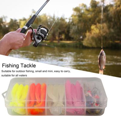 1 Set Fishing Lure Starter Kit Ice Fishing Jigs Heads with Soft