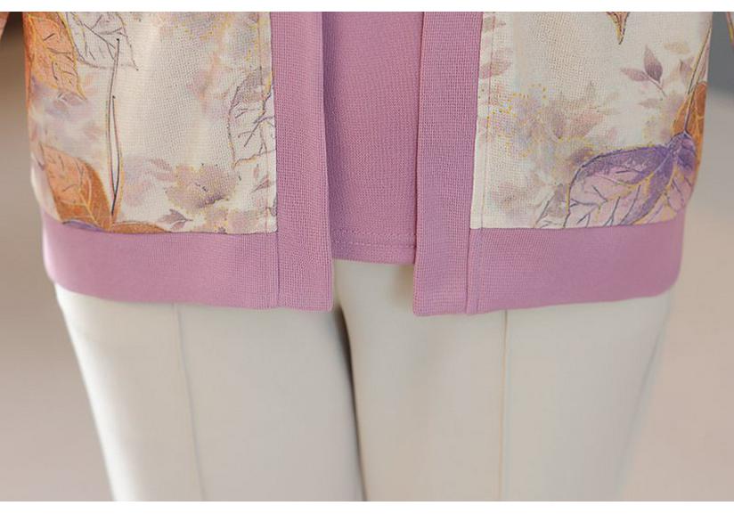 2026 Spring Collection: Stylish Outerwear & T-Shirt Set for Middle-Aged and Elderly Women - Perfect for Spring/Autumn