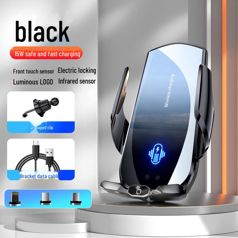 Încărcător wireless pentru mașină A1 A2 și suport pentru telefon - Încărcare rapidă cu 10 caracteristici de siguranță