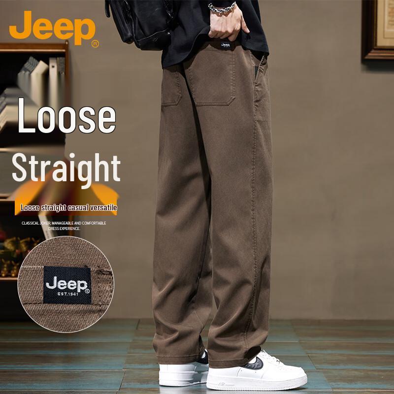 JEEP Men s Thermal Straight-Leg Casual Pants 32