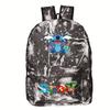 School Bag Cartoon Backpack Star Lightning School Bag Student Polyester Casual Printed Backpack Travel Bag