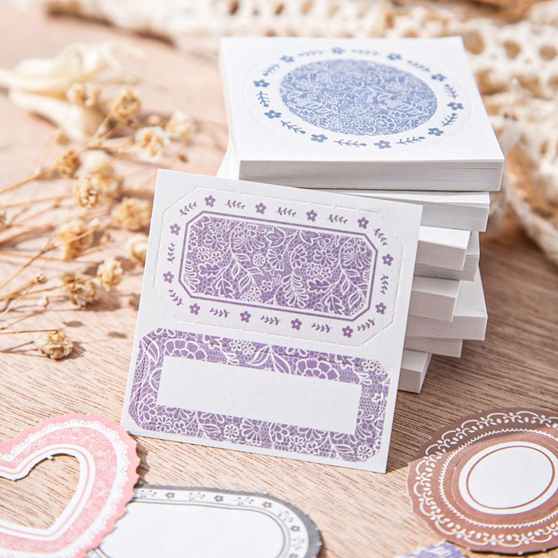 Journal GO 45pcs Vintage Frame Memo Pads School Office Supplies Scrapbooking Collage Junk Journal diy Material Papers