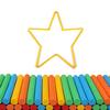 100Pcs Wood Counting Sticks Montessori Math Toys Children Baby Learning Game Stick Bar Multi-Color