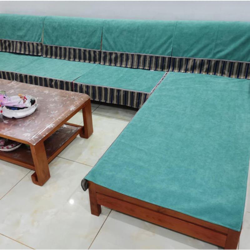 Herringbone Pattern Chenille Sofa Cover Non-slip Couch Cover Living Room Sofa Slipcover Backrest Armrest Chair Protector Cushion