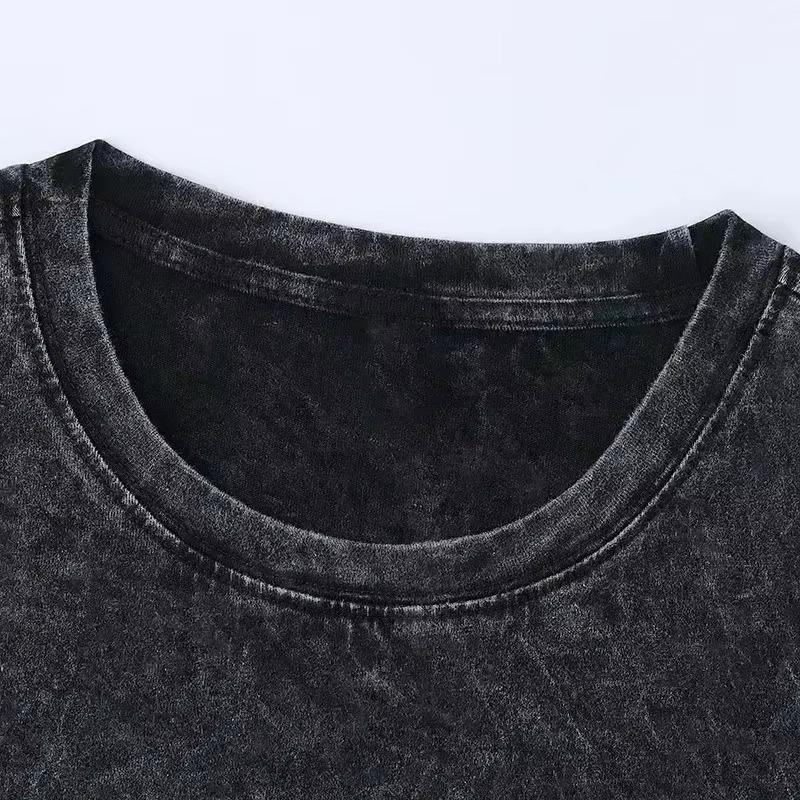 One Piece Luffy Oversized Vintage Washed T-shirt Men Women Short Sleeves Graphic Tee Summer Fashion New Streetwear Casual Tops