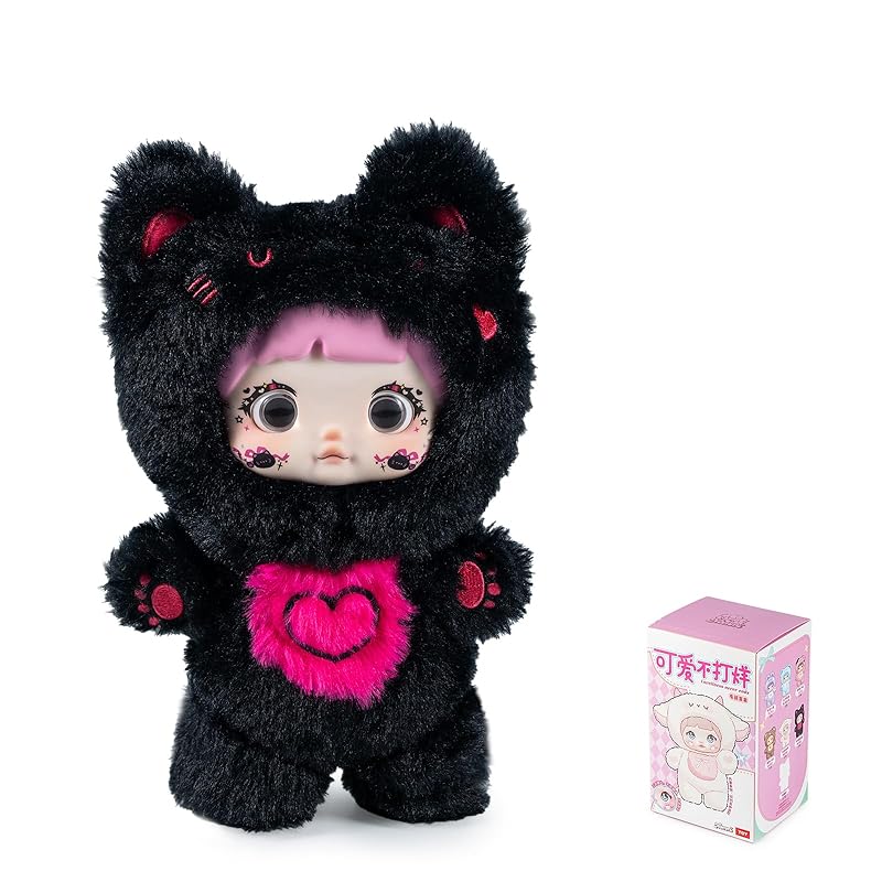 BEEMAI Nommi Never-Ending Cuteness Series: Box of 3, Approximately 18-20cm Tall, ABS & Dacron Plush Keychains, Painted, Gift (3 Random Pieces)