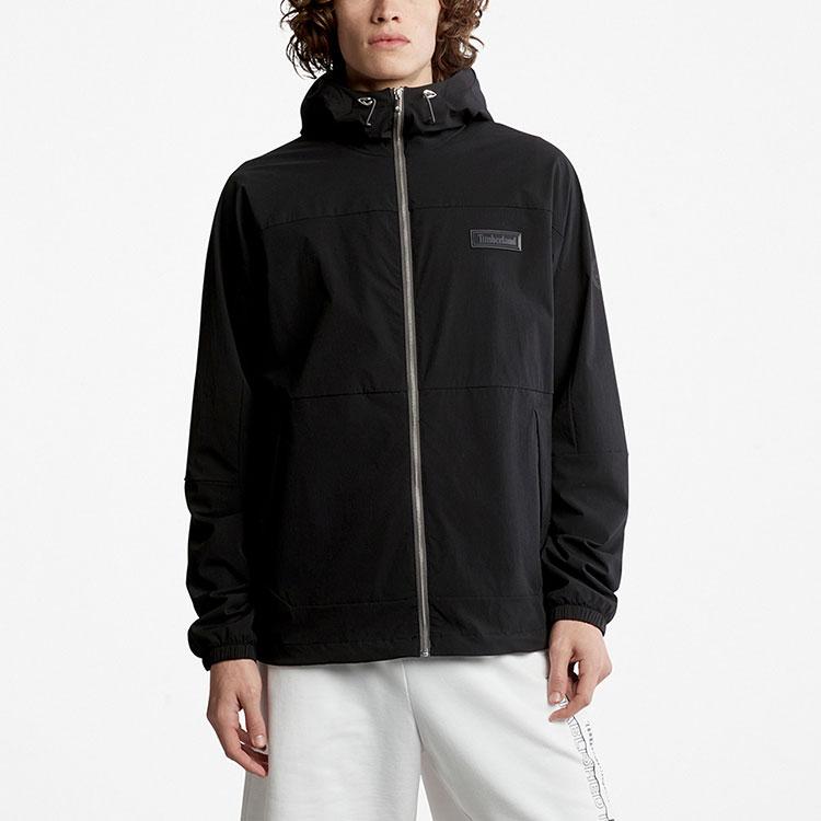 Timberland Casual Sports Hooded Jacket Men Jackets Black A62EW-001