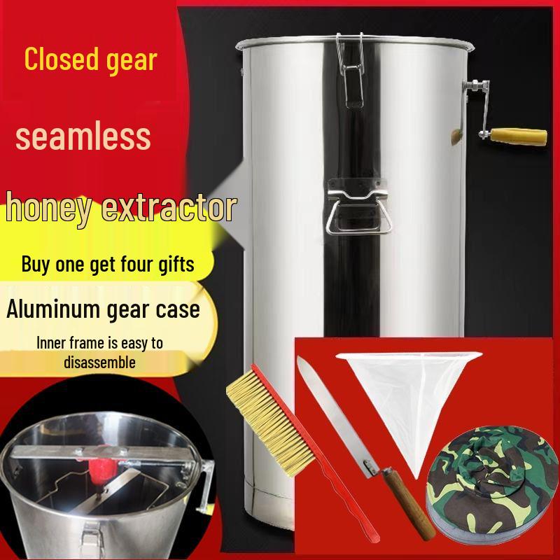 Thickened Stainless Steel Honey Extractor & Spinner Set for Beekeeping