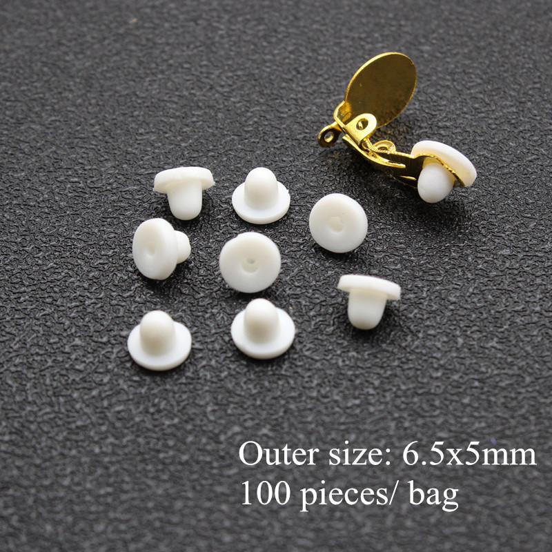 Earrings Screw Backs Anti-Pain Ear Clip Rubber Silicone Earring Back Stoppers for Stud Earrings Ear Plug Blocked Caps DIY Making