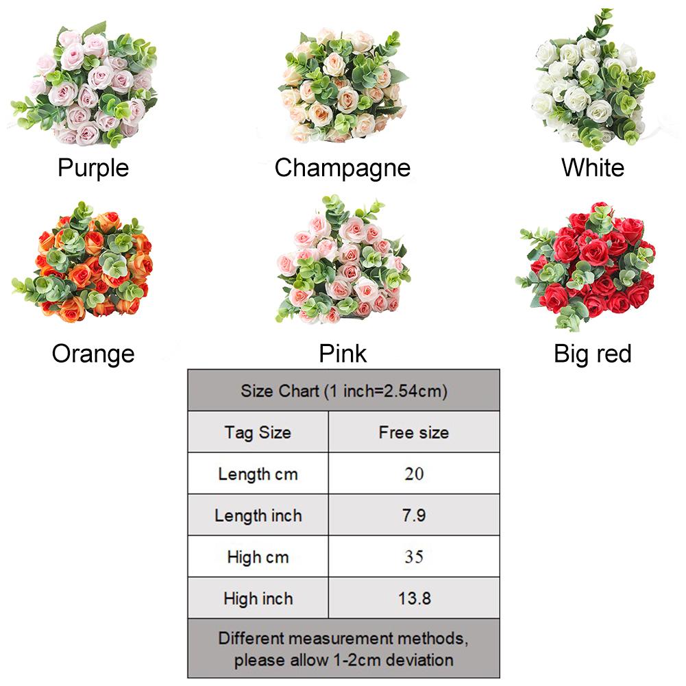 Arranjo Deslumbrante de 10 Cabeças de Flores de Seda para Ocasiões Especiais