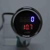 Universal Electronic Tachometer 2 in 1 Motorcycle LED Digital Voltmeter Tachometer Gauge Metal Odometer Speedometer Silver for Meauring Voltage of