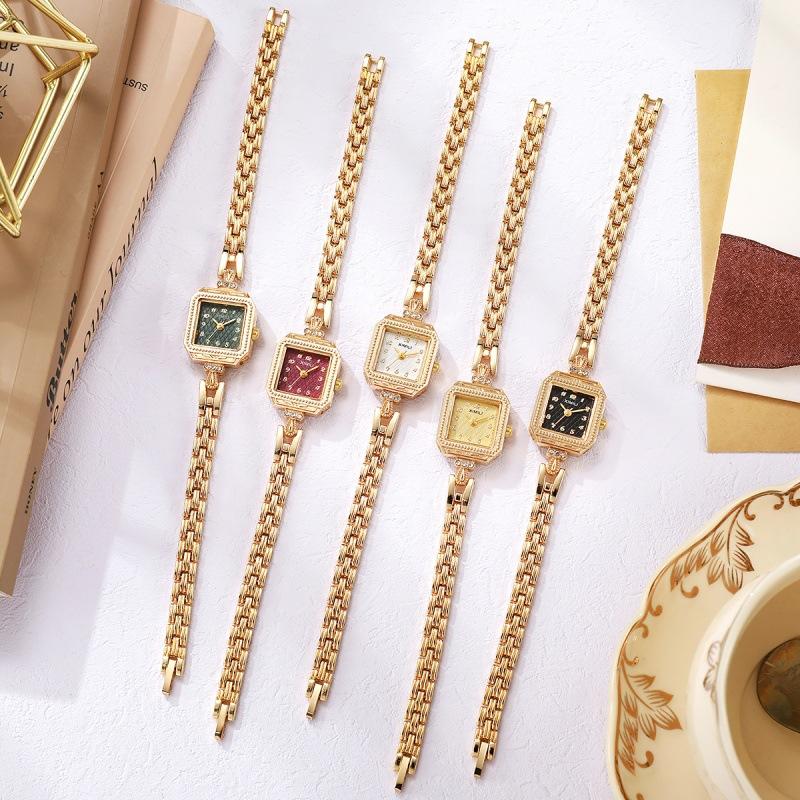 New Literary And Retro Square Small Exquisite Light Luxury Niche Ins Style Temperament Bracelet Quartz Watch