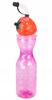 Straw Bottle with Fruit Motif for Water, Cold Drinks, and Beverages