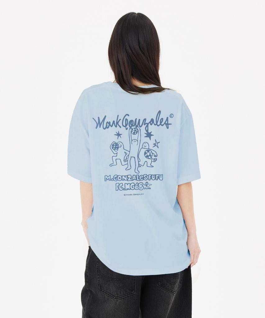 MARK GONZALES Fc Mg Short Sleeve T-Shirt - Sky Blue