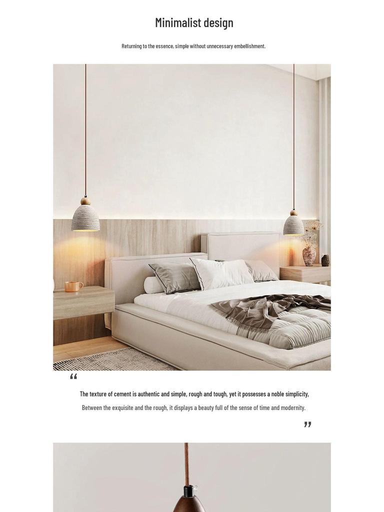 Japanese Wabi-Sabi Yellow Travertine Pendant Light, Retro Mid-Century Style for Bedroom, Homestay, or Restaurant.