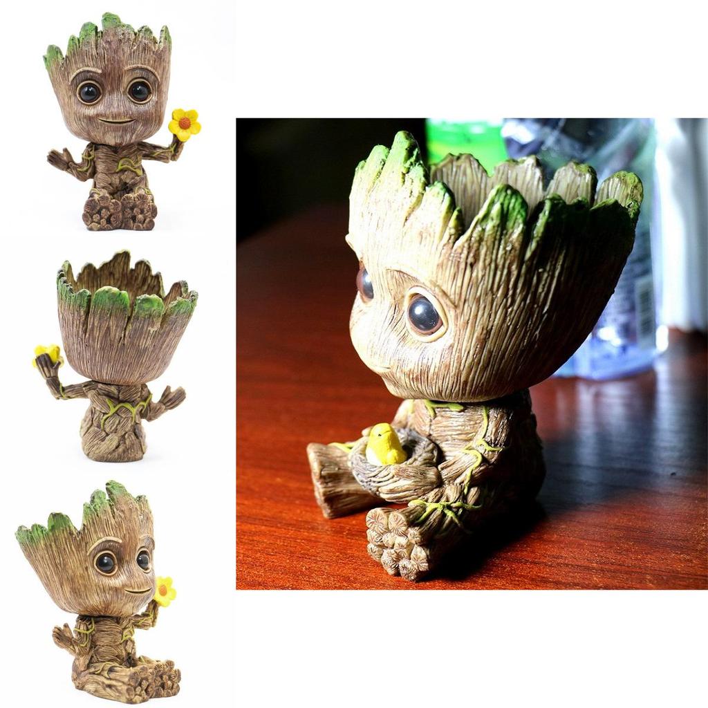 Adorable Guardians Of The Galaxy Baby Groot Tree Man Figure Flowerpot Penpot Kid Toy For Every Fan