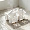 Plastic  Basket Portable Divided Cleaning Supply Storage Organizer With Handle For Dormitory Kitchen Bathroom