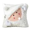 Christmas Throw Cover with 3D Decorative Cushion Case for Sofa Couch
