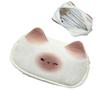 HAPVITAL Large Capacity Pencil Case for Girls, Elementary School Students, Pink, Stationery, Gift, Celebration, 3D Design, Animal, Small Item Holder,