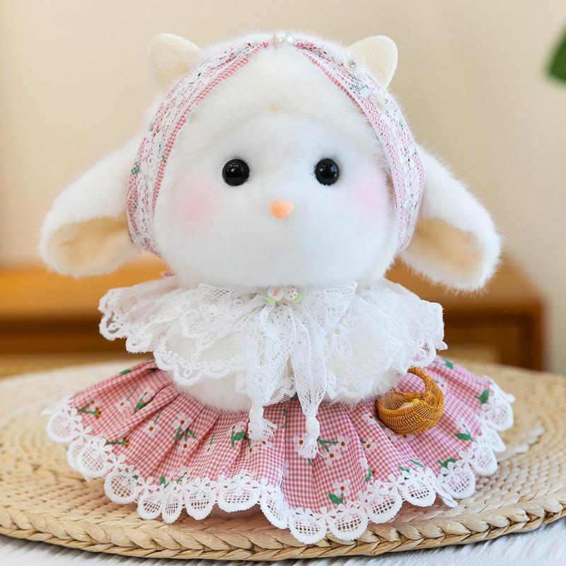 Plush Sheep Keychain With Soft Polyester Fill For Gift And Backpack Decor