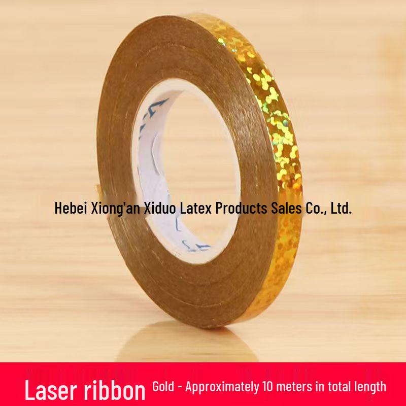 10m Laser Balloon Ribbon & Letter Banner for Wedding Party Decorations