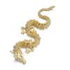Famimueno 3D Gold Bearded Dragon Zodiac Sign of the for Business and and Protection from Evil Figurine, Dragon, Prosperity, Wealth, Fortune, Amulet,